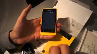 Unboxing Sony Xperia Go Android Gelb Yelow