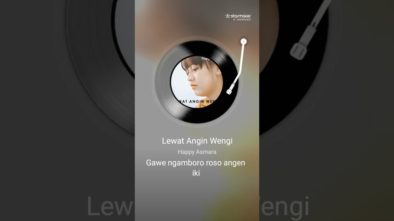 Cover lagu happy asmara - lewat angin wengi