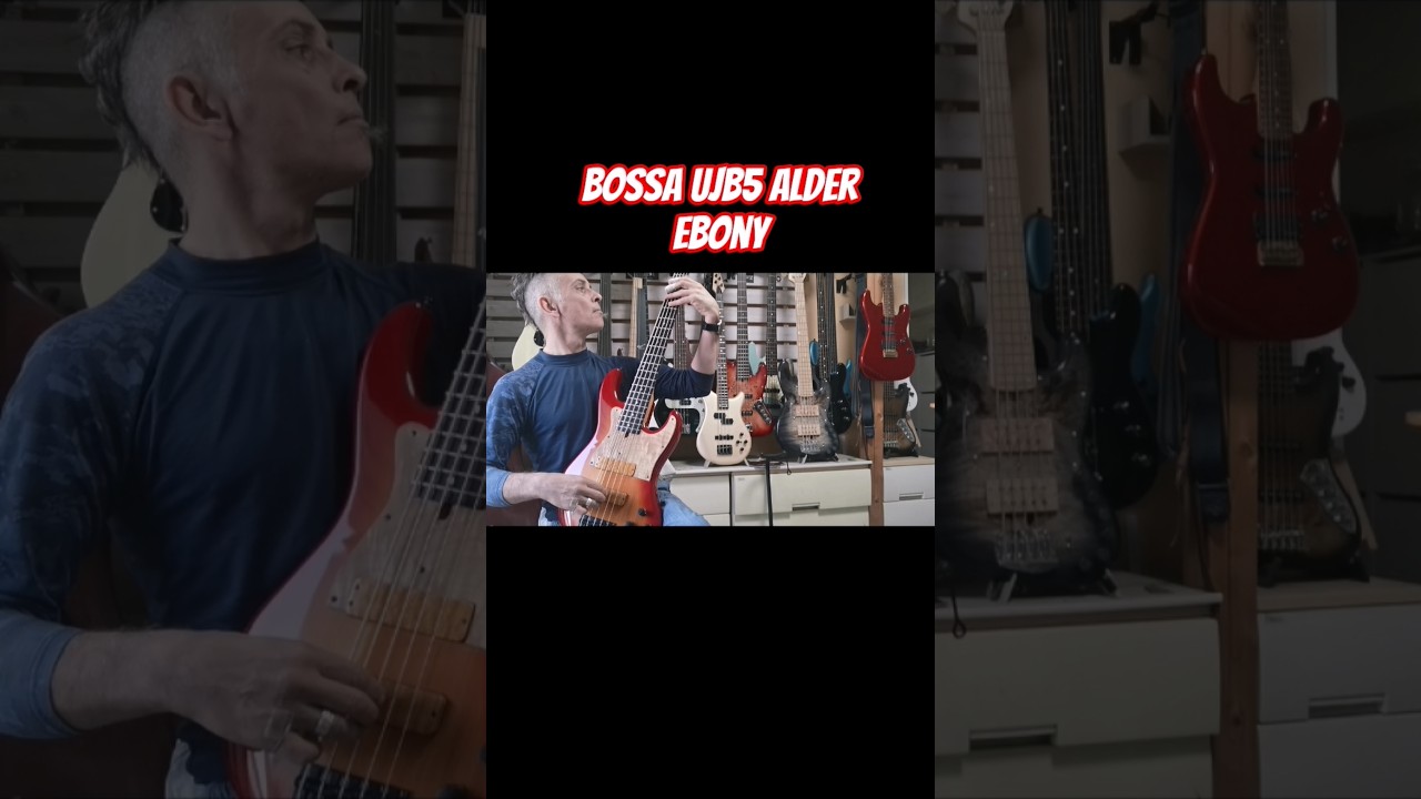 High End Japanese Bass Bossa UJB5 Alder Ebony circa 2007 #soundcheck #bass #bassplayer #test #demo