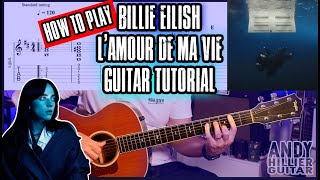 Billie Eilish - L’AMOUR DE MA VIE Guitar Tutorial (Chords)