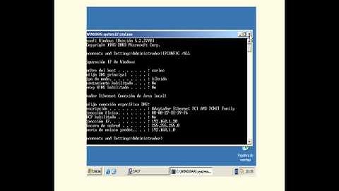 Video tutorial de instalacion y configuracion del servidor DHCP para windows server 2003