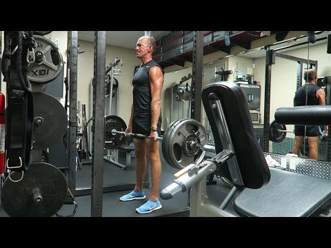 Dr. Mercola Performs a 325 Pound Deadlift Exercise