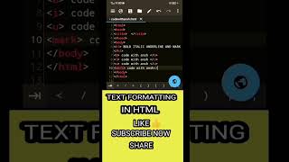 HOW TO USE BOLD ITALIC UNDERLINE AND MARK TEXT IN HTML ll #shorts #viral #html #css #java #devloper