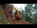 Solar Eclipse-Big Rock VS Backhoe Loader-Breaking for Road Construction