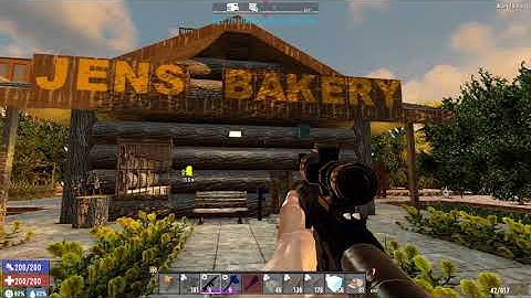Jens Bakery + Library WIP - 7 Days to Die, Grindhouse Server Build Tour