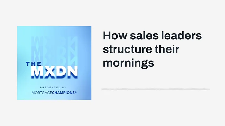 How sales leaders structure their mornings | The M...