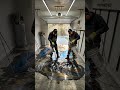Luxury Porsche Garage Transformation | Metallic Epoxy Floor #epoxyfloor #interiordesign