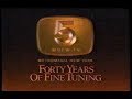 1984 - WNEW TV 5  "Forty Years of Fine Tuning" - Special