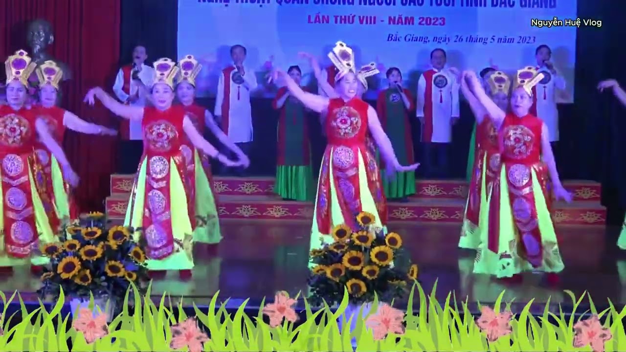 Hát-múa: Dòng máu lạc hồng, đạt giải A hội thi NTQC-NCT tỉnh Bắc Giang năm 2023 ( đơn vị Việt Yên ).