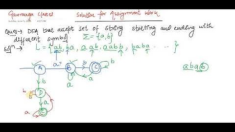 starting and ending with same or different symbol