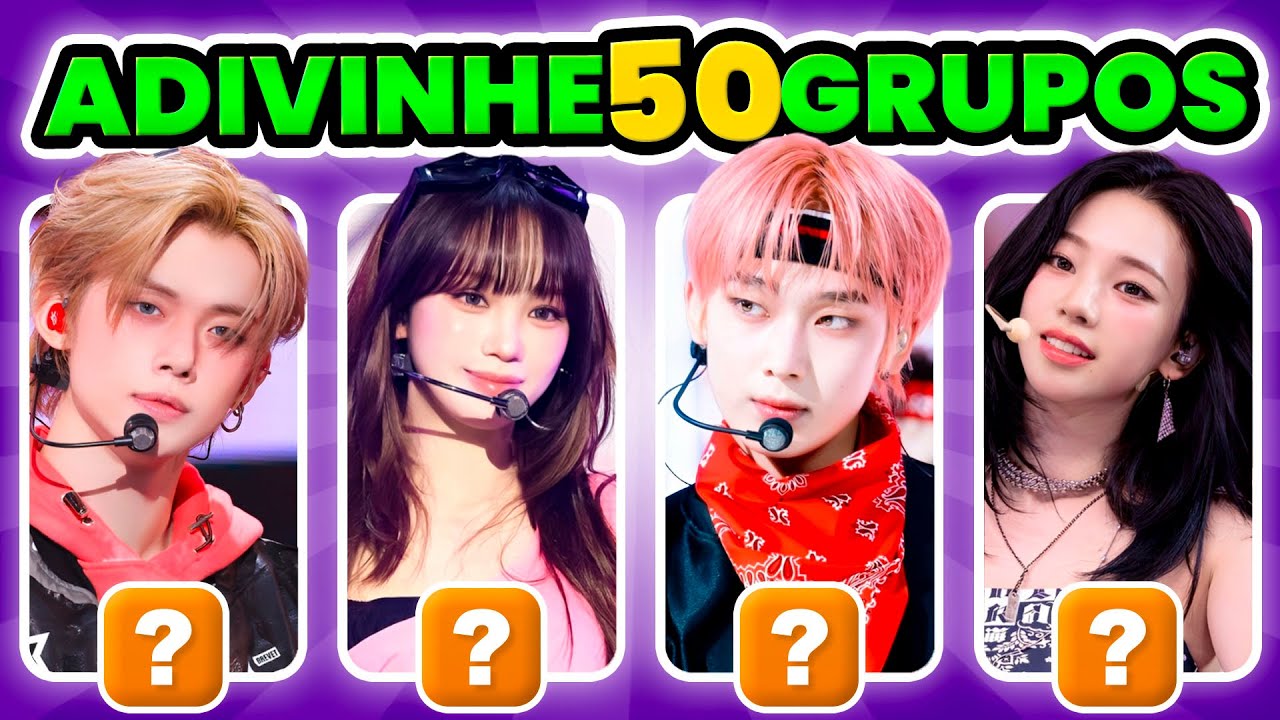 TENTE ADIVINHAR 50 GRUPOS! 💜 | KPOP QUIZ 2026