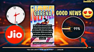 Good News 99% Loading Problem Solve Soon Garena Take Action 