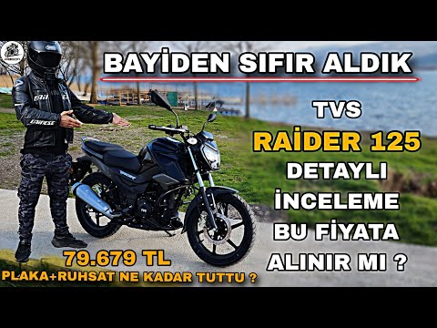 B EHLİYET UYUMLU TVS RAİDER 125 İNCELEME & BAYİDEN 0 ALDIK ! LED FAR & SÜRÜŞ MODLARI & START STOP