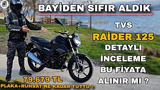 B EHLİYET UYUMLU TVS RAİDER 125 İNCELEME & BAYİDEN 0 ALDIK ! LED FAR & SÜRÜŞ MODLARI & START STOP