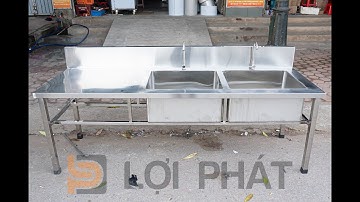 Địa chỉ mua Chậu Rửa Inox 1 hố, 2 hố công nghiệp, giá tốt nhất thị trường