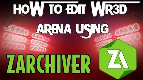 WR3D NEW MOD|How To Make WR3D ARENA USING Z ARCHIVER IN ANDROID!!!!!!