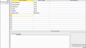 getting started with ms access - address book example