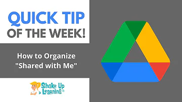 How do I organize Google Drive shared with me?