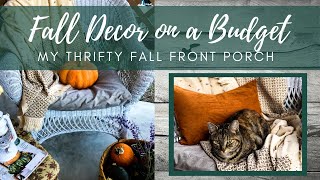 Fall Decor on a Budget| My THRIFTY Fall Front Porch
