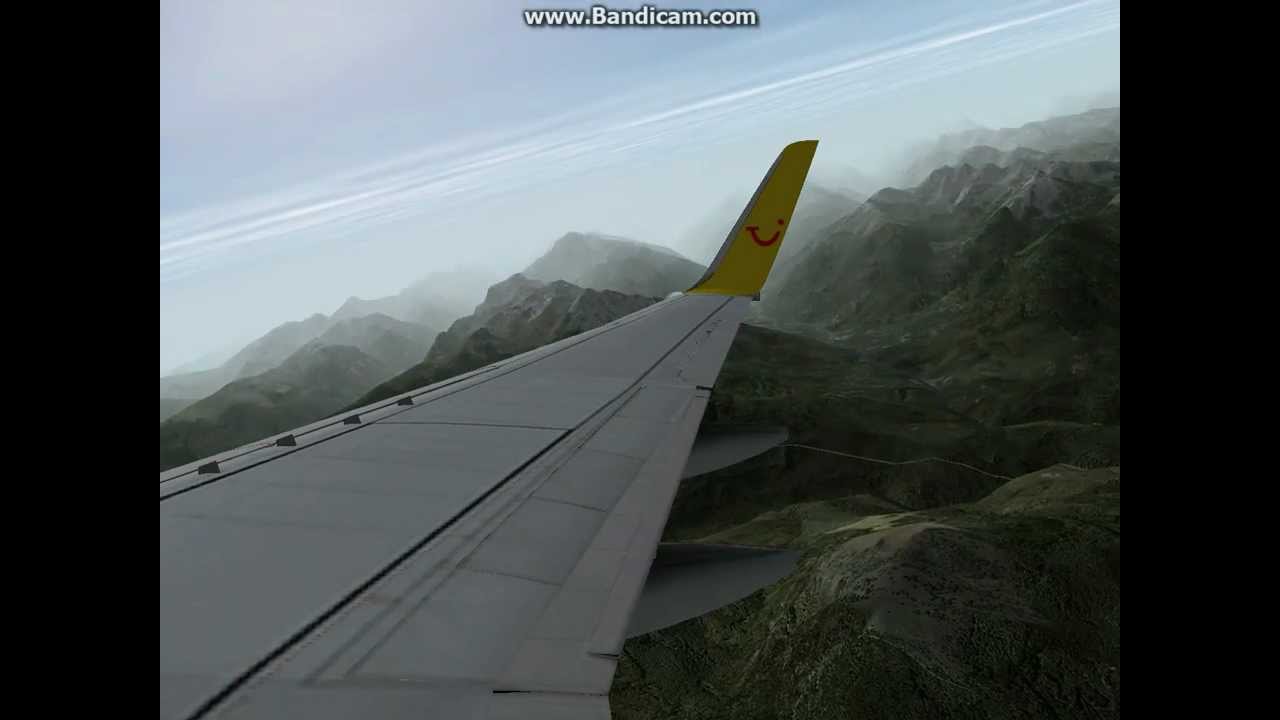 X-Plane - x737 takeoff Innsbruck Video