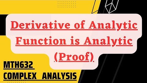 Cauchy Integral Formula for Derivative of Analytic Function