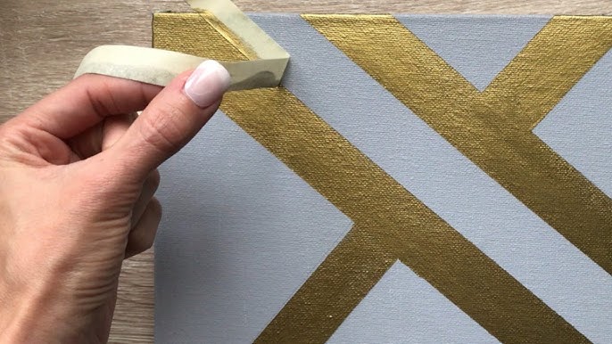 Gold Forest  Easy Acrylic Painting Step by Step for Beginners