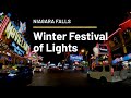 Winter Festival of Lights at Niagara Falls in 4k | Ontario Canada