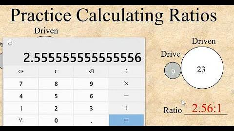 Calculate gear ratios