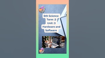 6TH SCIENCE TERM 3, HARDWARE AND SOFTWARE LESSON BOOK BACK ANSWERS SIMPLY MARKED #shortsvideo