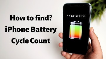 How to find iPhone Battery cycle count?