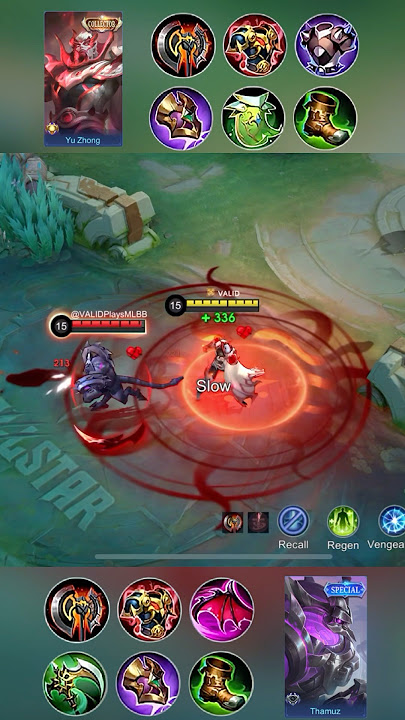 YUZHONG vs THAMUZ FULL FIGHT! #mobilelegends #mlbb #shorts