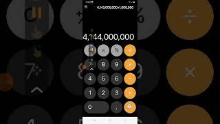 Numbers 50.0M - 2.0T (In My IOS 17 Calculator App)