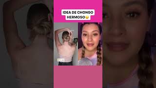 IDEA DE CHONGO HERMOSO 😏❤️ #chongo #peinado #hacks #cabello #short #shortsvideo