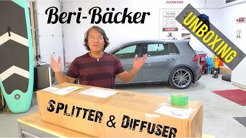 CJM Industries Beri-Backer MK7.5 Golf R Front Splitter and Rear Diffuser Unboxing (Part 1 of 3)