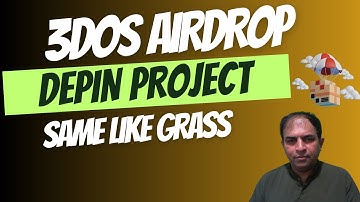 3DOS Airdrop | Depin Project | Same Like Grass