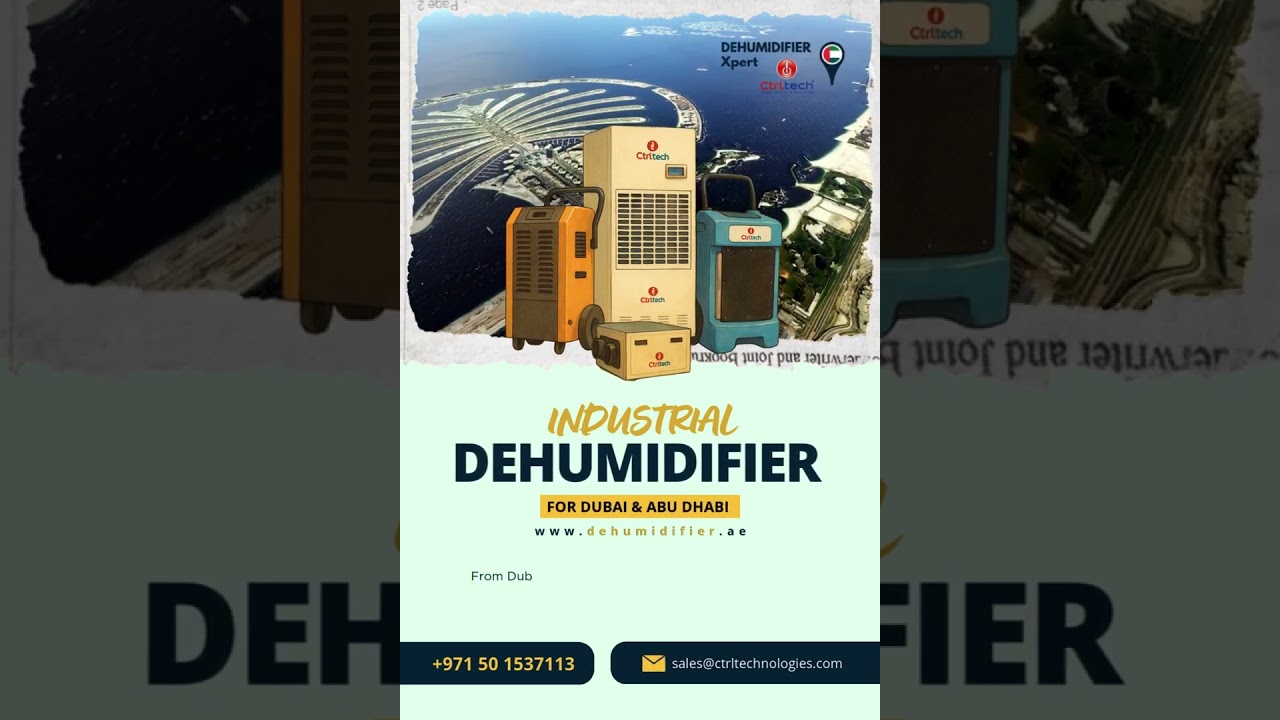 Industrial dehumidification supplier in Abu Dhabi and Dubai