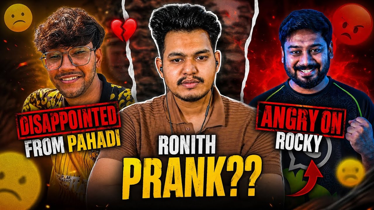 🚨💔new controversy 😱 ronith prank??😡 angry on rockyy - YouTube