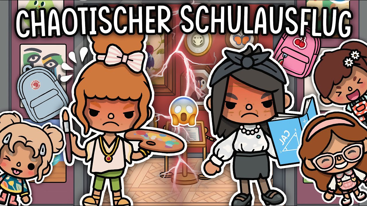 CHAOTISCHER AUSFLUG INS KUNSTMUSEUM 🖼️😱 | GESCHICHTE MIT EMMA UND NELLY | TOCA BOCA STORY DEUTSCH