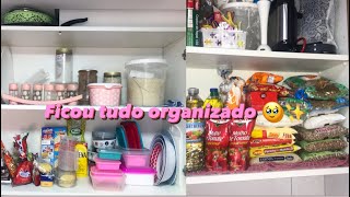 FAXINANDO E ORGANIZANDO MEU ARMARIO DA COZINHA | APARTAMENTO PEQUENO MRV