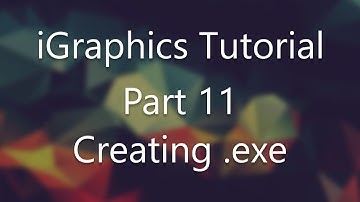 iGraphics Tutorial - 11 : Game Development Part  4