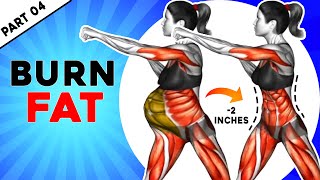 LOSE 2 INCHES OFF WAIST & Get Flat in 10 Days | 30-Min STANDING Workout | Part 04