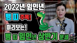 [용궁불사] 삼재가 끝났다고 방심하면 안 됩니다! 2022년 뱀 띠의 상반기 운세!