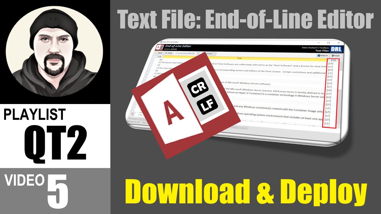 Text File End of Line Editor - How to Download & Deploy - YouTube