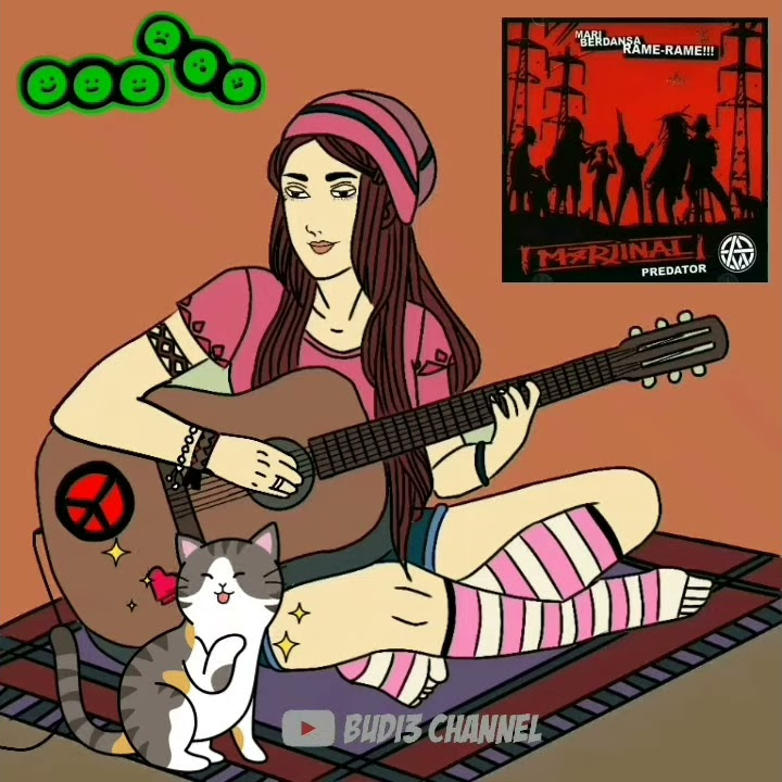 video story Wa animasi bermain gitar