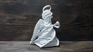 Ангел из газетных трубочек. Мастер-класс Ангел из газетных трубочек. Мастер-класс