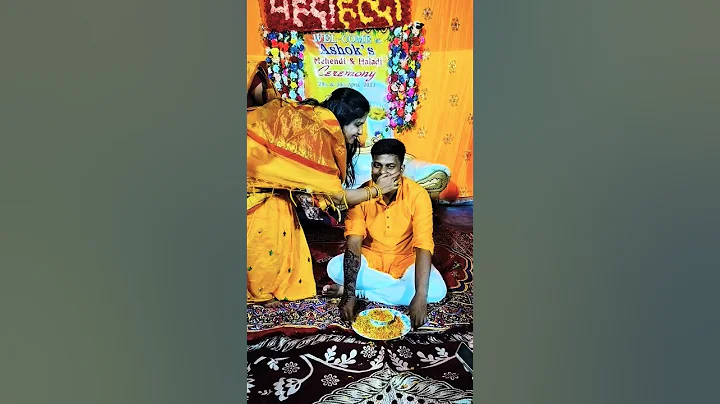 Haldi Rasam❤️#shorts #marriage #haldi #mehendi #trending #viral #youtubeshorts