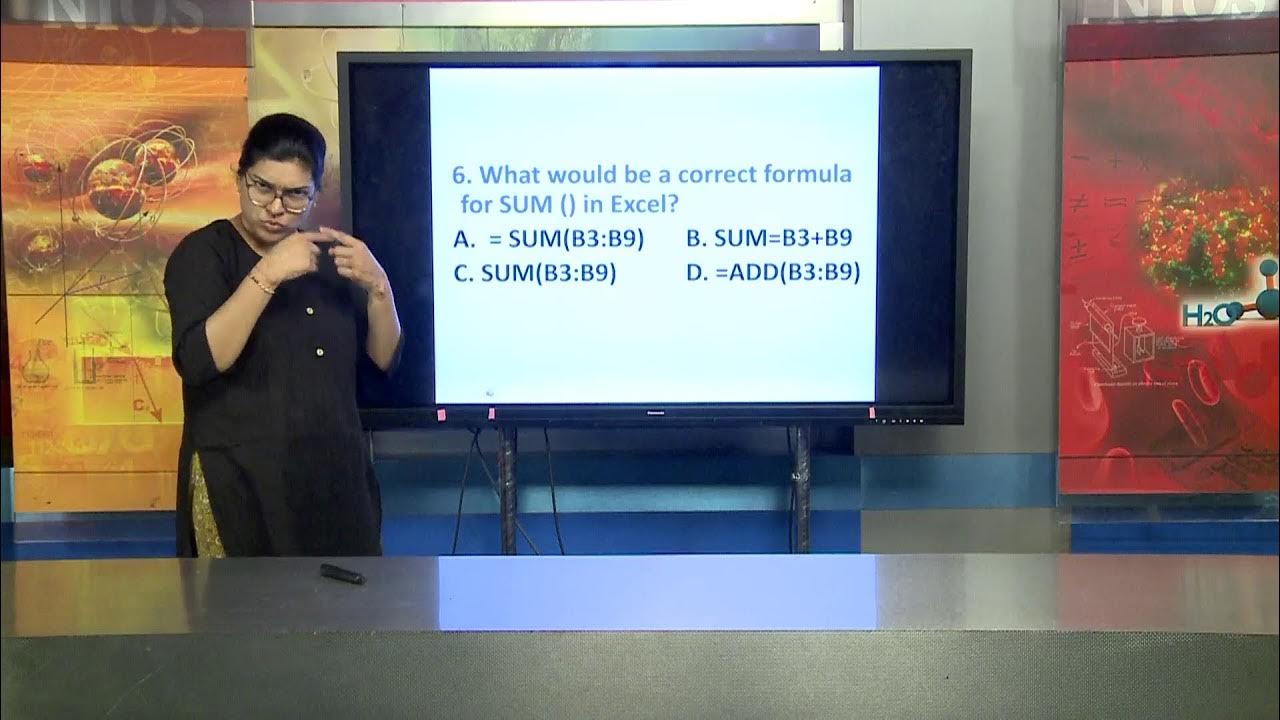 Sr. Secondary Indian Sign Language DEO Formulas, Functions and