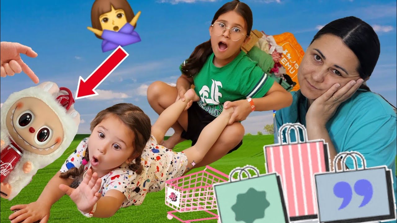 🛒Alisa vrea să CUMPERE tot MAGAZINUL🙈 Mama acceptă cu greu LABUBU în casa noastră🙅 Vlog copii