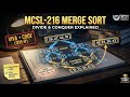 MCSL-216 | UGC NET | DAA | Merge Sort Practical Code  | Easy Explanation in Hindi