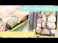 TRAVEL HACK! HOW TO PACK A LUGGAGE＊スーツケースを最大限に活用！旅の衣服は「クルクルパッキンワザ」で小さく収納だ♪